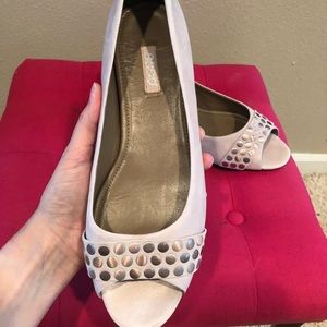 Ecco blush peep toe flat